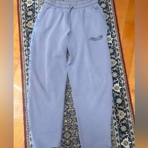 S Boohoo Grey open leg joggers